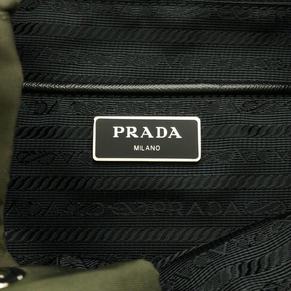 Auth Prada - Dark Green Black Nylon #99191P75B - Picture 7 of 13